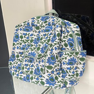 Quilted Cotton Backpack Floral Design Girl's <b>School</b> and Travel Backpack Handmade <b>Toddler</b> Picnic <b>Bag</b> for Gifts Christmas Gift - Product Image 4