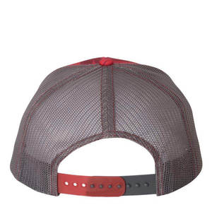 Gorra de Malla con Rayas Rojas de Alta Calidad, 6 Paneles, Ajustable, Unisex, Casual, Transpirable, para Primavera/Verano - Product Image 3