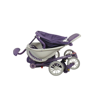 Poussette de luxe bidirectionnelle à 360 rotation chariot voyage pas cher nouveau-né landau poussette avec cadre en plastique pour nouveau bébé