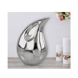 Royal Aluminum Tear Drop Cremation <b>Keepsake</b> Urn Memorial Tribute Holder Designed With Durable Elegant Lid Closure - Product Image 6