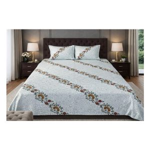 Juego de Sábanas de Algodón Dobby de 108x108 Pulgadas, Suaves y Cómodas para el Hogar y Hoteles, Ropa de Cama Premium - Product Image 1