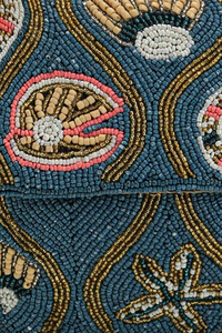 Sac à main en toile brodée de perles fait main pour femme - Mode de luxe, bandoulière réglable, taille personnalisable, doublure en coton, bouton - Product Image 3
