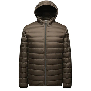 2026 New Custom Logo High Quality Winter Waterproof <b>Jacket</b> <b>Casual</b> Plus Size Zipper Canvas Street Top Hooded <b>Men's</b> Puffer <b>Jacket</b> - Product Image 2