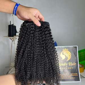 Kinky Curl U-part Cierre Pelucas de cabello humano Glueless HD Lace Extensiones DE DOBLE TEJIDO NON REMY por Cloudyhair proveedor para mujeres - Product Image 5