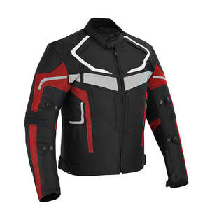 Ensemble veste et pantalon de moto en cuir respirant pour l'hiver, avec protections CE, combinaison de course pour moto, équipement de protection pour motard en 2 pièces - Product Image 1