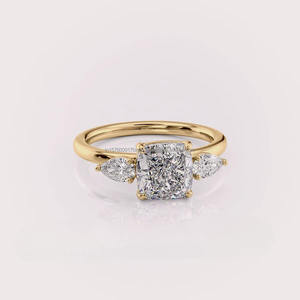 Anillo de Compromiso de Moissanita Moderno para Mujer, Suministro Directo de Fábrica, con Aspecto Elegante para Uso Diario, Disponible al Mejor Precio - Product Image 3