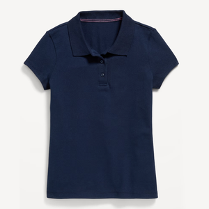 เสื้อโปโลเด็กนักเรียนแขนสั้นผ้าปิเก้สีฟ้าอ่อนพร้อมโลโก้แบบกำหนดเอง - Product Image 3