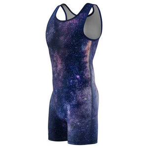 Traje de lucha libre OEM de alta calidad, en tendencia en Estados Unidos, traje de lucha libre de compresión por sublimación, singletes de lucha libre personalizados. - Product Image 3