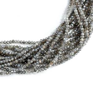 Cuentas facetadas de labradorita mística natural, cuentas de labradorita microfacetadas recubiertas, cuentas de piedras preciosas de 12.5 pulgadas para la fabricación de joyería. - Product Image 6