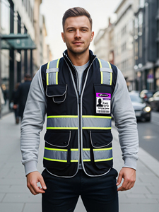 Chaleco Reflectante de Seguridad de Nuevo Diseño 2026, Chaleco de Trabajo de Alta Calidad para Hombre - Product Image 3