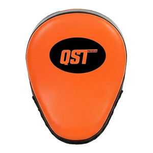 PU Leather Boxing <b>Focus</b> <b>Pads</b> Curved Strike Target Hand Held Training Mitts Professional Coaching Equipment OEM Custom Logo - Product Image 2