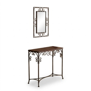 Tocador de Hierro Forjado a Mano Estilo Victoriano KHP, Escritorio de Metal Antiguo Personalizado con Base de Patas para Muebles de Sala de Estar - Product Image 1