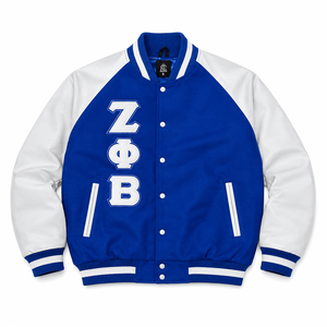 เสื้อแจ็คเก็ตบอมเบอร์กันน้ำมีฮู้ดสำหรับผู้ชาย ลายปัก Zeta Phi Beta Sorority สไตล์ลำลองสำหรับฤดูหนาว |   ขาตั้งผ้าใบปักลาย ZPB - Product Image 1