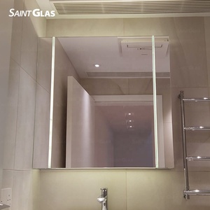 2025 Thiết Kế Mới Treo Tường Kính Tùy Chỉnh Kích Thước Phòng Tắm Ánh Sáng Mềm Mại Phòng Tắm Lưu Trữ Woodless Thiết Kế Gương Tủ Khu Dân Cư - Product Image 1