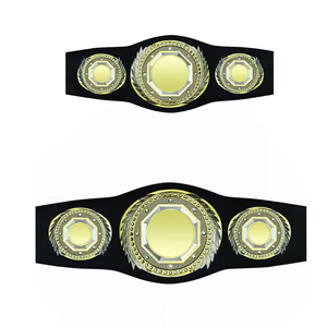 Ceinture de championnat de lutte double plaquée or et argent, directement du fabricant, personnalisation de marque, récompenses sportives en gros - Product Image 4