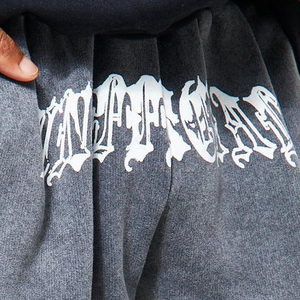 Shorts en coton décontractés surdimensionnés pour hommes avec logo personnalisé, ODM OEM, Nouveauté 2026, design unique à entrejambe abaissé, prix d'usine - Product Image 5