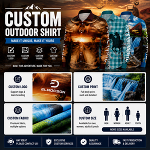 Camisa Clásica Personalizada con Botones, Estampado por Sublimación, Manga Larga, Transpirable, UPF 50+, para Ranch, Cowboy, Trucker, Pesca y Aventura - Product Image 3