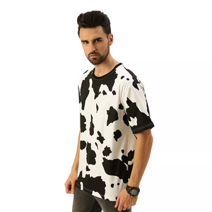 T-shirt décontracté pour homme à manches courtes et col rond en tissu toile 100% coton uni, coupe classique - Product Image 2