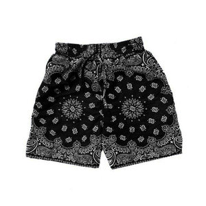 Shorts en coton pour homme à imprimé cachemire rouge, taille mi-haute avec cordon de serrage, décontractés, respirants, motif tissé - Product Image 6