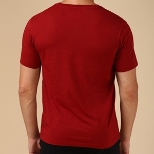 T-shirt décontracté pour homme en coton/élasthanne tricoté, nouveau design tendance, prix de gros abordable, logo personnalisé imprimé en sérigraphie, collection 2026 - Product Image 3