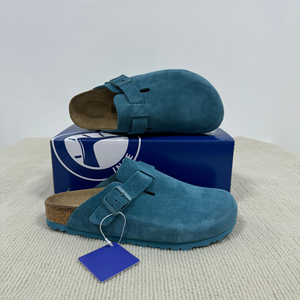 Zuecos de Cuero Genuino para Mujer, con Suela de Corcho y Soporte de Arco, Estilo Borkenstock, de Gamuza de Vaca, Superventas en Amazon en Europa y Estados Unidos - Product Image 1