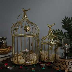 Vintage Metal <b>Candle</b> <b>Holder</b> Lantern Decorative Hollow <b>Candle</b> Stand For Home Wedding Party Table Garden Decoration - Product Image 1