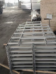 Plateau de câblage en alliage d'aluminium de type échelle, galvanisé à chaud et thermolaqué, résistant au feu, pour intérieur, vente en gros - Product Image 4