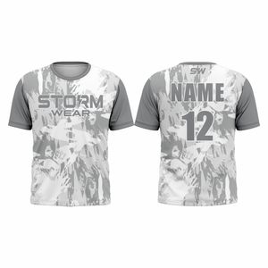 เสื้อยืดกีฬาโพลีเอสเตอร์แบบซับลิเมชั่น ผลิตจากโรงงาน เสื้อทีมสั่งทำพิเศษ พร้อมชื่อและหมายเลข แพ็คเกจเสื้อยืดซับเหงื่อแห้งเร็วสำหรับฝึกซ้อม - Product Image 6