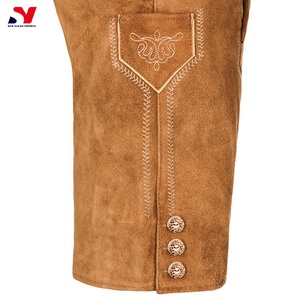 Stylish Traditional <b>Men</b> Bavarian Lederhosen German Trachten Bavarian Oktoberfest <b>Men</b> Herren <b>Short</b> Kurze Lederhosen <b>Shorts</b> - Product Image 6
