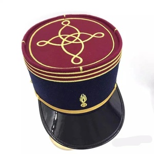 Gorro Kepi Francés Retro, Gorro de Lana Afelpada, Accesorios Vintage para Fiestas para Adultos, Kepi Bordado Personalizado - Product Image 1