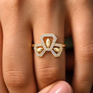 Bague en diamant de laboratoire taille ronde DEF VVS, or jaune 14K 18K, 0,30 CTW, bijoux fins personnalisés, bague de fiançailles, fournisseur OEM en gros - Product Image 2