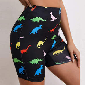 Shorts de Ciclismo de Cintura Alta para Mujer, Sólidos, de Secado Rápido, Transpirables, Anti-UV, Elásticos en Cuatro Direcciones, Ligeros, Antibacterianos, de Compresión, para Yoga - Product Image 3