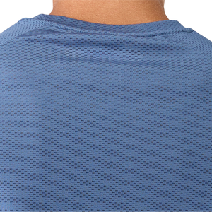 เสื้อยืดแขนสั้นสีน้ำเงินเข้มสำหรับผู้ชาย เนื้อผ้าคอตตอนพรีเมียม สวมใส่สบาย เหมาะสำหรับใส่ลำลอง ออกกำลังกาย มีสไตล์ ขายส่งจำนวนมาก เสื้อผ้ากีฬา ฟิตเนส - Product Image 5