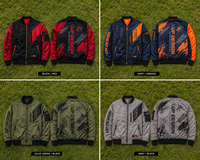 Blouson bomber pour homme, impression graphique personnalisée, coupe-vent léger, blouson varsity, poches zippées, respirant, écologique