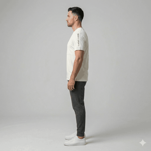 เสื้อยืดผู้ชายคอตตอน 100% พิมพ์โลโก้ตามสั่ง สไตล์วินเทจ ทรงโอเวอร์ไซส์ แขนสั้น คอกลม สตรีทแวร์ ฮิปฮอป ดีไซน์ถัก - Product Image 3