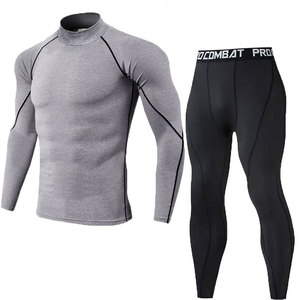 Unisex <b>Compression</b> Set Sportswear Gym Fitness Suits Training Jogging Sport Tights Clothing Rash Guard Running Tracksuit Spandex - Product Image 5