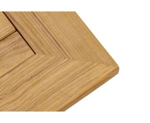 Table de jardin carrée en teck moderne, imperméable et durable pour une utilisation en extérieur dans les hôtels, les restaurants, les villas - Product Image 3