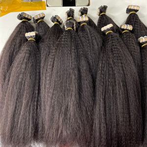 Meilleure qualité de cheveux humains vietnamiens bruts crépus droits vague naturelle et faisceaux de boucles italiennes doux et lisses vente saine - Product Image 6