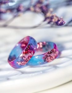 Handmade <b>Resin</b> <b>Ring</b> for Women, Colorful Epoxy <b>Resin</b> Adjustable <b>Ring</b> with Unique Artistic Design for Fashion Jewelry - Product Image 4