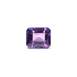 Emerald Cut Amethyst Loose Gemstone 8.5 Carat Purple Fine Jewelry - Product Image 1