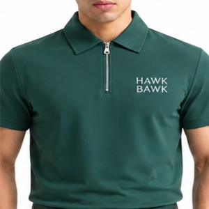 Ensemble polo et short de golf pour homme, respirant, en polyester, vêtements de sport décontractés, fermeture éclair, short assorti, ensemble uniforme - Product Image 4