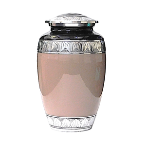 Urnes funéraires en aluminium pour adultes avec gravure, finition en étain et couleur noire, fournitures funéraires en métal pour cendres humaines - Product Image 4