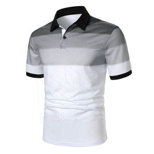 Cuello de punto unicolor antiarrugas de 180 g/m² para camisas unisex, transpirable, de manga corta - Product Image 2