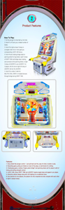 Máquina recreativa Fire Ball para 2 jugadores, operada con monedas, Vigor Ball, metal y acrílico, luces LED de colores, palanca de tracción, juego Lucky Line - Product Image 5