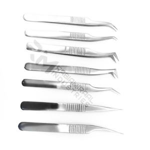 แหนบปลายแหลมสแตนเลสคุณภาพสูง RMI สำหรับต่อขนตา - Product Image 6