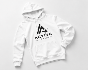 Sweat à capuche imperméable pour homme, blanc, hiver, logo personnalisé, manches longues, polaire, vêtements de sport décontractés, 100% ODM 340g - Product Image 6
