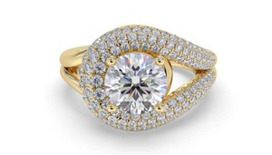 แหวนเพชรทรงกลมสไตล์วินเทจสมัยใหม่ 0.85 กะรัต เพชรเพาะเลี้ยงในห้องปฏิบัติการ ประดับด้วยทองคำขาว 18K ทองคำขาวโรสโกลด์ และทองคำขาวแพลตตินัม - Product Image 2