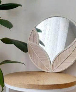 Miroir rond, meubles modernes en rotin, miroir classique, miroir mural, miroir décoratif - Product Image 6