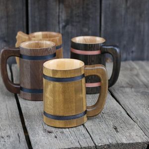 HASAN CRAFT Wooden <b>Mug</b> Handcrafted Modern Luxury Design with Handle for Home Use <b>Reusable</b> Eco-Friendly Drinkware Uttar Pradesh - Product Image 2