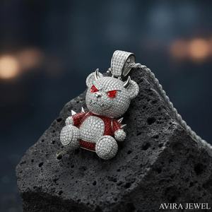 Pendentif Étoile Moissanite Luxe Iced Out en Argent Sterling 925 Massif Plaqué Or, Breloque Hip Hop pour Hommes et Femmes avec Certificat GRA - Product Image 2